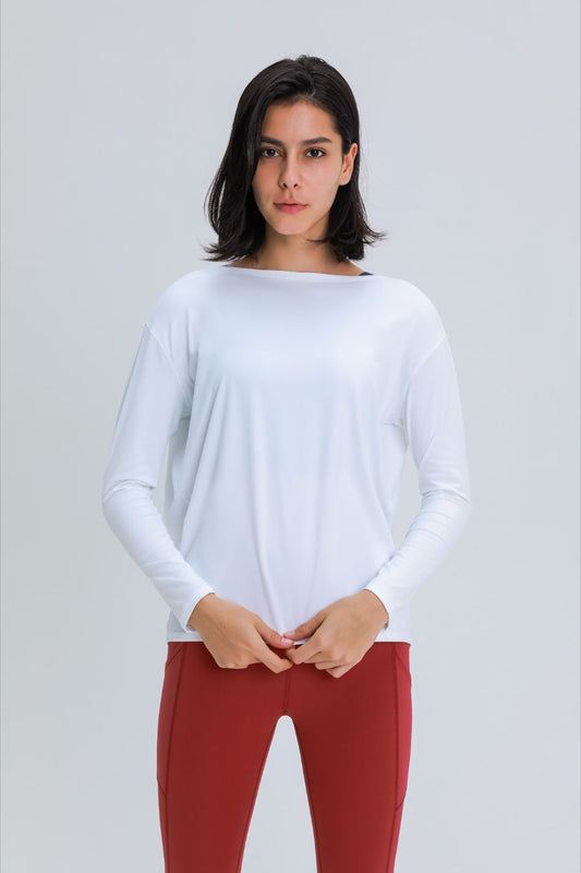 Loose Fit Active Top White Active T-Shirt