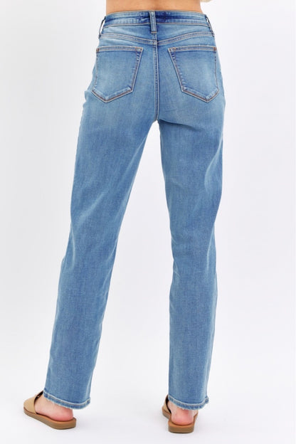Judy Blue Full Size High Waist Straight Jeans Pants