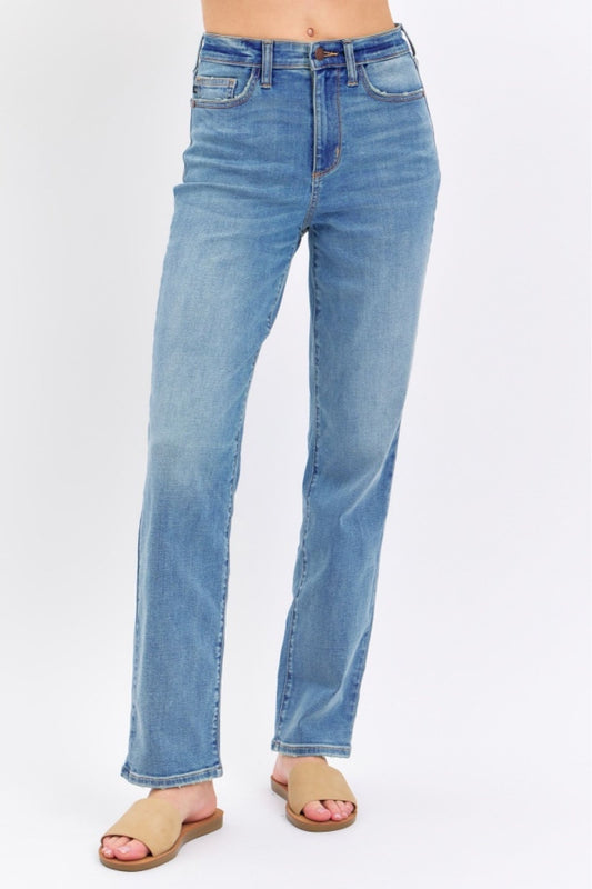 Judy Blue Full Size High Waist Straight Jeans Medium Pants