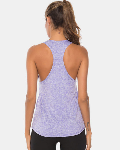Full Size Scoop Neck Wide Strap Active Tank Active Tank