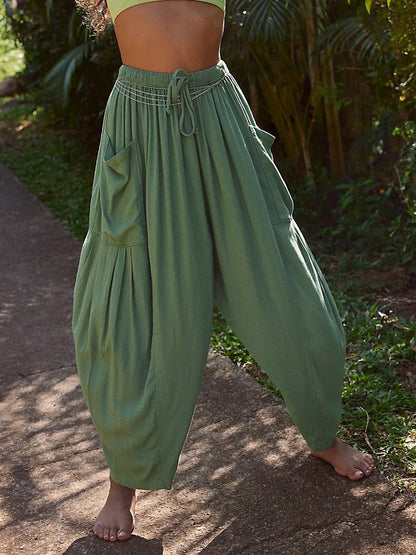 Full Size Wide Leg Pants with Pockets Pants