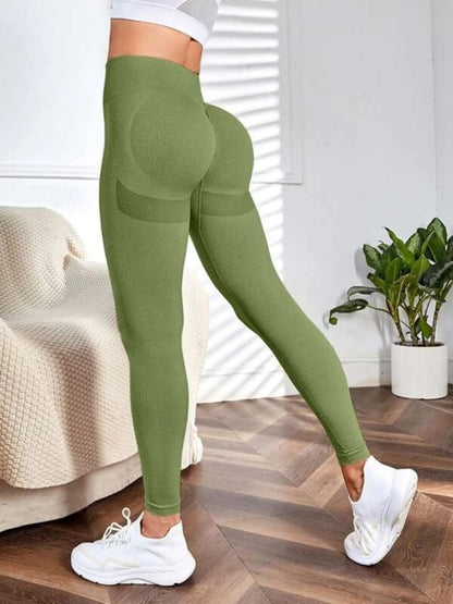 High Waist Active Pants Matcha Green Active Leggings